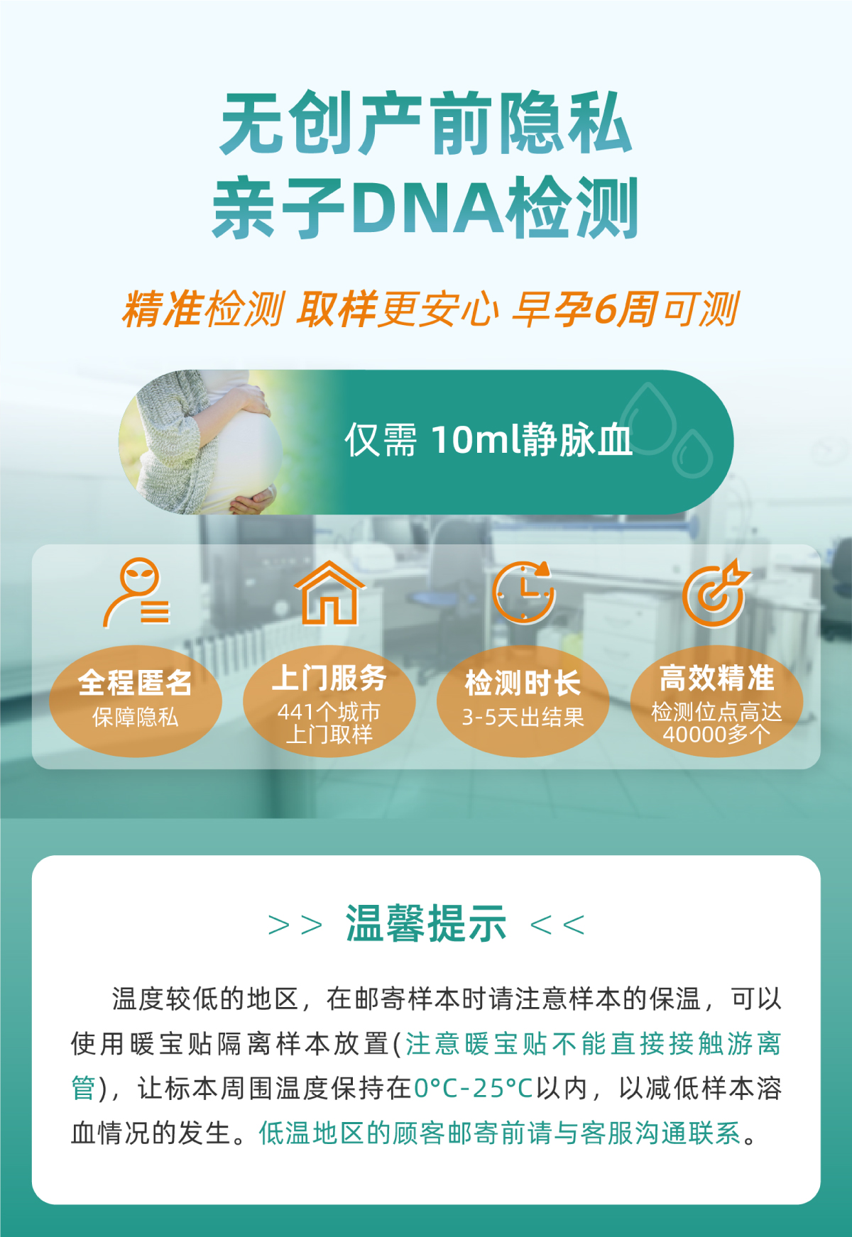 无创产前隐私亲子DNA检测