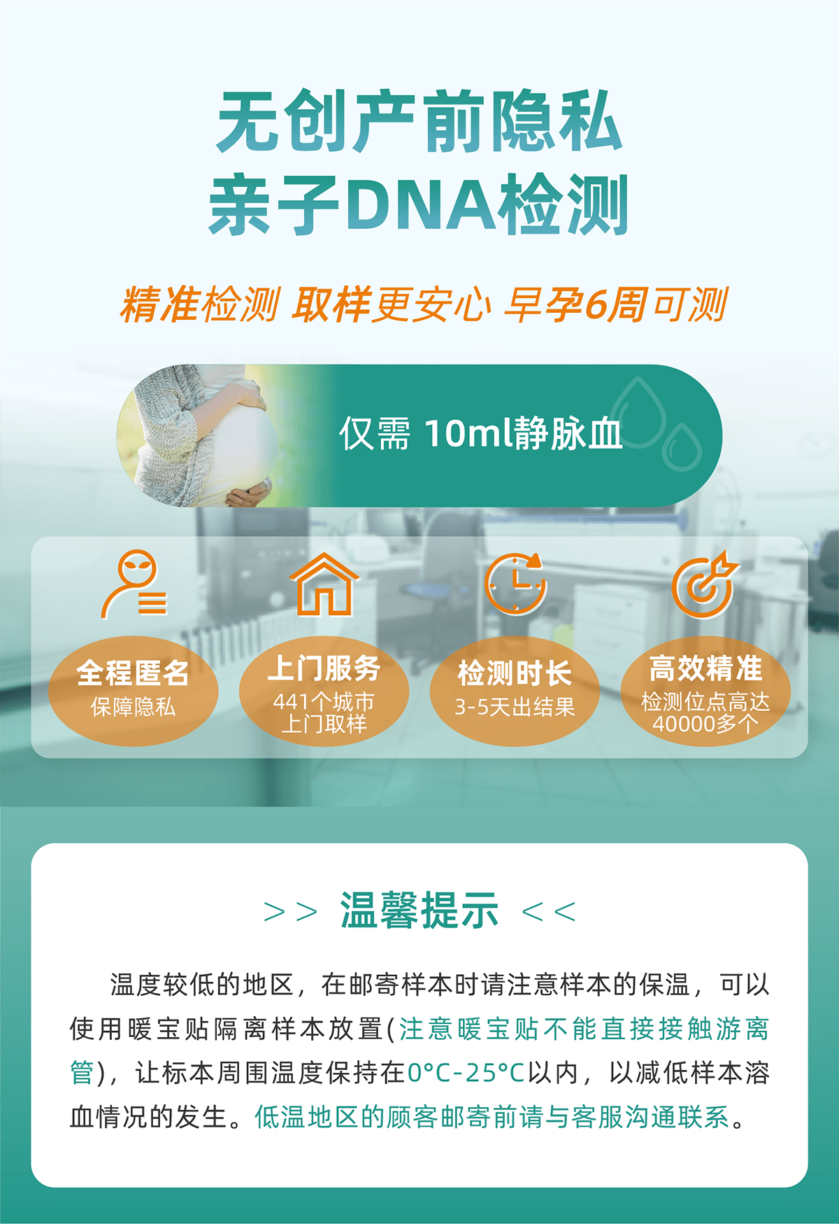 无创产前隐私亲子DNA检测